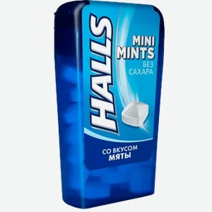 Halls Mini Mints Конфеты б/сах. мята, 12,5 г