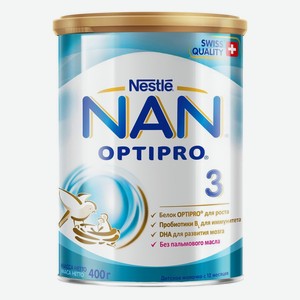 Смесь молочная NAN Optipro 3, с 12 месяцев, 400 г
