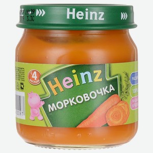 Овощное пюре Heinz Морковочка, с 4 месяцев, 80 г