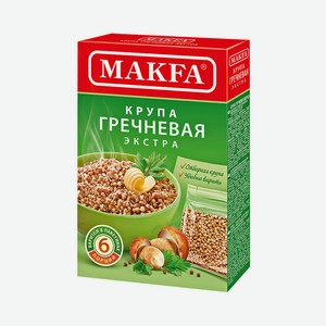 Гречка Makfa в пакетиках для варки, 6 шт., 400 г