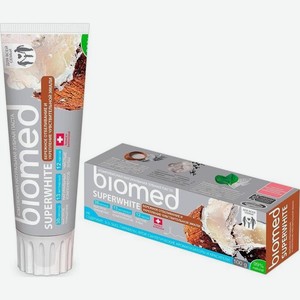Зубная паста Biomed Superwhite кокос, 100 г картонная коробка