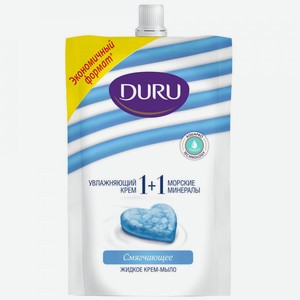 Крем-мыло жидкое Duru 1+1 Морские минералы и увлажняющий крем, 450 мл