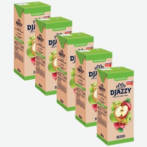 Djazzy», сок яблочный 5 пачек по 0,2 л