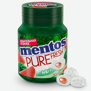 Жев.резинка Mentos Pure fruit арбуз 54г