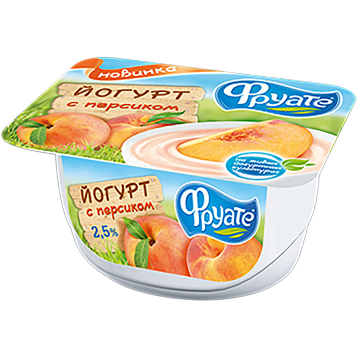 Йогурт Фруате с персиком 2,5% 125г