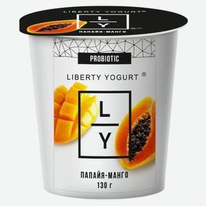 БЗМЖ Йогурт Liberty Yogurt папайя/манго 2,9% 130г
