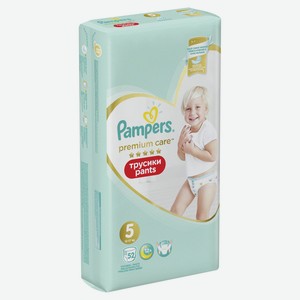 Подгузники-трусики PAMPERS Premium Care Pants д/мальч и девочек Junior (12-17 кг)52шт