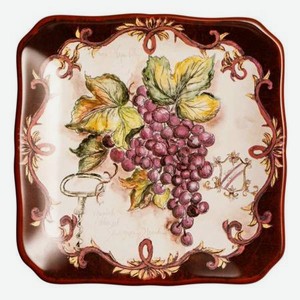 Тарелка пирожковая Certified International виноделие красный виноград 2 15 см