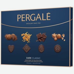 Набор конфет Pergale из тёмного шоколада, 343 г
