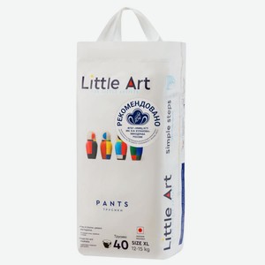 Детские трусики-подгузники LITTLE ART размер XL 12-15 кг, 40 шт