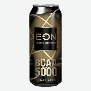 Энергетический напиток Е-ON BCAA 5000 Sport Support sugar zero безалкогольный, 0,45 л