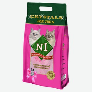Наполнитель для кошачьего туалета № 1 Crystals For Girls силикагелевый 5 л