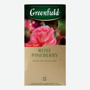 Чай черный Greenfield Rose Pineberry в пакетиках 1,5 г x 25 шт