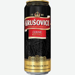 Пиво KRUSOVICE Черне паст. алк.4,1% ж/б, Россия, 0.43 л