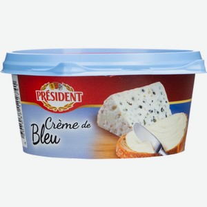 Сыр PRESIDENT Creme de Bleu 50% без змж, Россия, 125 г