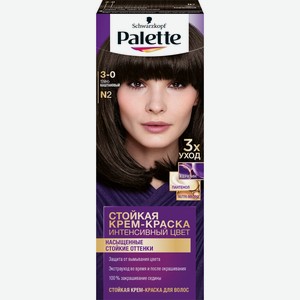 Крем-краска для волос PALETTE Тёмно кашт N2, Россия, 110 мл