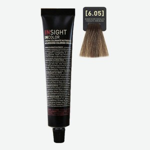 Крем-краска для волос с фитокератином Incolor Crema Colorante 100мл: 6.05 Шоколадный темный блондин