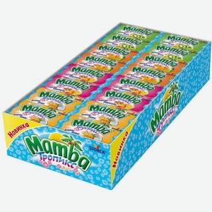 Жевательные конфеты Mamba Тропикс, 48 шт. по 26.5 г 