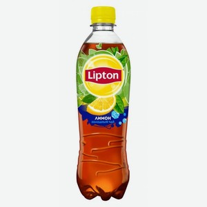 Чай холодный Lipton чёрный лимон, 500 мл
