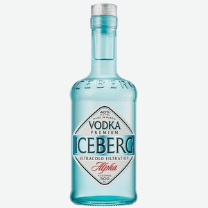 Водка ICEBERG 40%, 0,5л