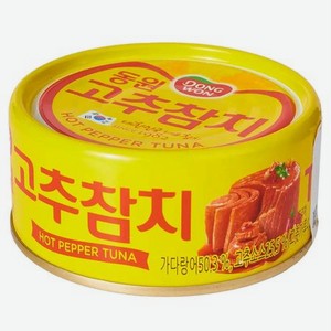 Тунец консервированный Samjin Moolsan Co в соусе из красного перца 150 г