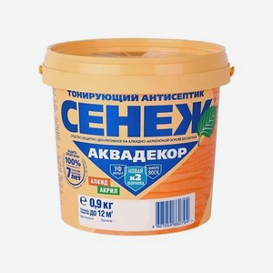 Антисептик Сенеж Аквадекор орех 0,9 кг