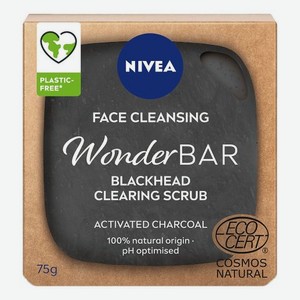 Мыло-скраб для умывания WonderBar Face Cleansing Blackhead Clearing Scrub 75г