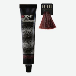 Крем-краска для волос с фитокератином Incolor Crema Colorante 100мл: 6.66 Красный интенсивный темный блондин