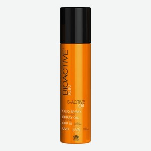 Спрей-масло для волос и тела Bioactive Sun S-Active Spray Oil SPF15 200мл