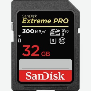 Карта памяти SanDisk Extreme Pro SDHC 32Gb Class 10 (SDSDXDK-032G-GN4IN)