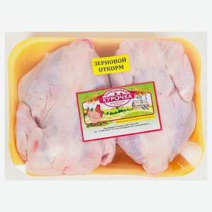 Тушка цыпленка-корнишона «Домашняя курочка» охлажденная (0,9 - 1,2 кг), 1 упаковка ~ 1 кг