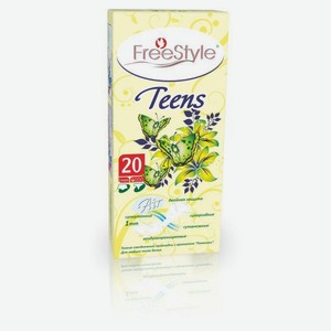 Прокладки ежедневные Прокладки ежедневные FreeStyle Teens тонкие с ароматом ромашки, 20 шт