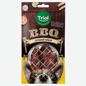 Лакомство для собак Triol сочный кебаб BBQ, 100 г