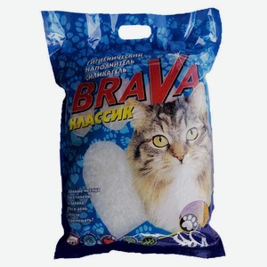 Наполнитель для кошачьего туалета Brava Классик силикагелевый, 10 л