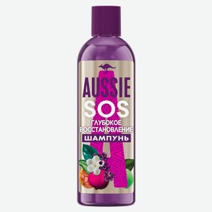 Шампунь для волос Aussie Hair SOS Глубокое восстановление для поврежденных волос, 290 мл