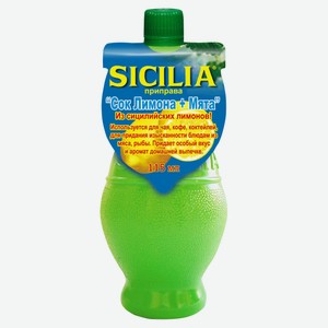 Сок лимона Sicilia с мятой, 115 мл