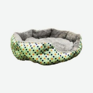 Лежак для кошек Ripoma Круглый меховой зеленый