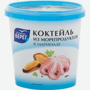 Коктейль из морепродуктов  Балтийский берег  в маринаде, 390 г