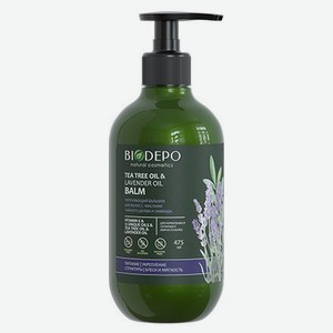 Бальзам Biodepo укрепляющий для волос с маслами чайного дерева и лаванды, 475 мл