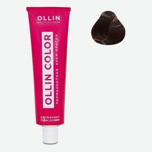 Перманентная крем-краска для волос Ollin Color 100мл: 4/0 Шатен