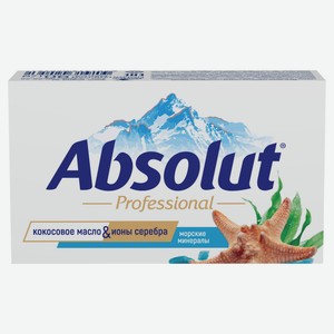 Крем-мыло твердое туалетное ABSOLUT Professional Морские минералы антибактериальное, 90 г