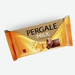 Шоколад Pergale молочный с хрустящей карамелью и солью, 93 г
