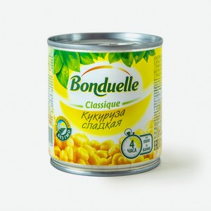 Кукуруза консервированная Bonduelle Classique сладкая, 170 г