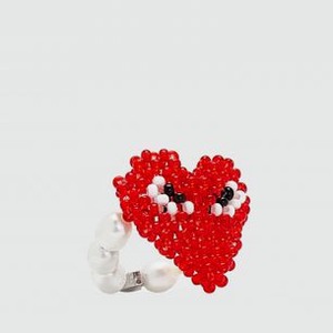 Кольцо DETALI NA SHEYU Red Heart 17 размер