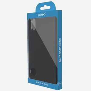 Чехол клип-кейс PERO софт-тач для Apple iPhone 12/12 Pro черный