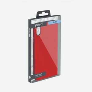 Чехол клип-кейс PERO LIQUID SILICONE для Samsung A11/M11 красный