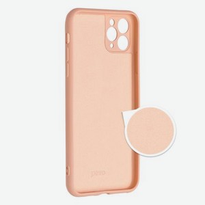 Чехол клип-кейс PERO LIQUID SILICONE для Apple iPhone 13 mini светло-розовый