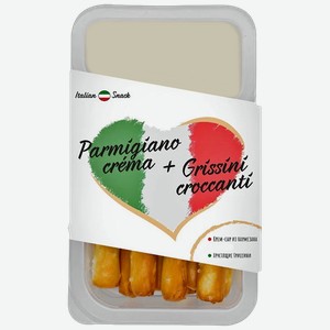 Крем-сыр ITALIAN SNACK из пармезана с гриссини 55%, 50г