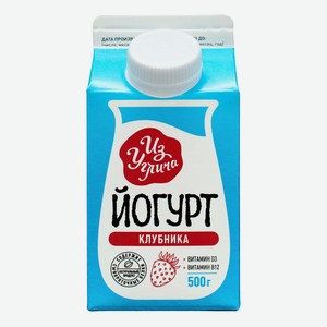 Йогурт питьевой Из Углича Клубника 1,5% 500 г