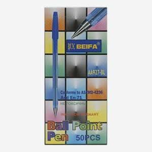 Ручка шариковая Beifa AA 927 синяя